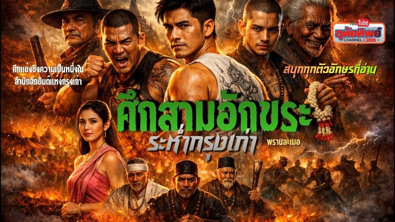 ศึกสามอักขระระห่ำกรุงเก่า ม้วนเดียวจบ โคตรมันส์ ภาพเต็มตลอดเรื่อง ห้ามพลาดครับ