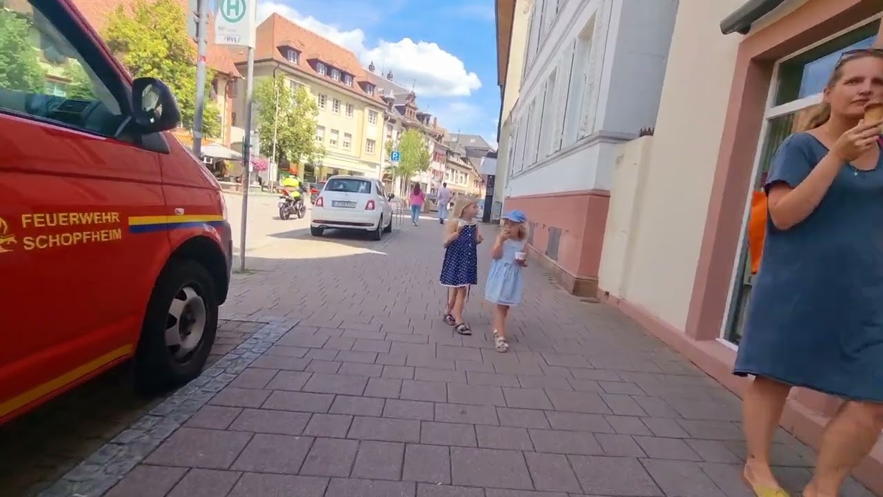 Spaziergang durch schopfheim Zentrum