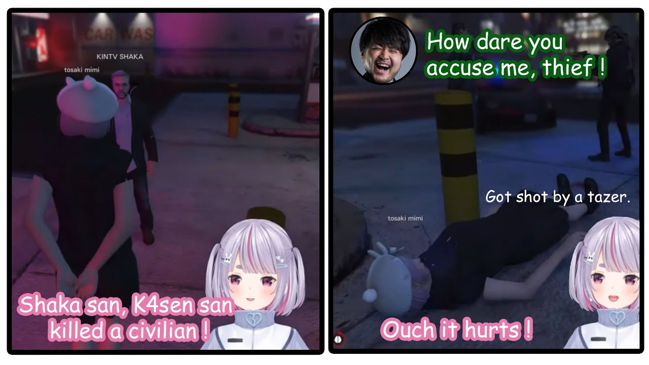[GTA V]  Encounter with cops (K4sen/Shaka/Mother3/Tosaki Mimi)
