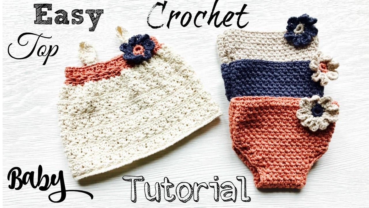 Easy  Newborn Baby Crochet Top Tutorial