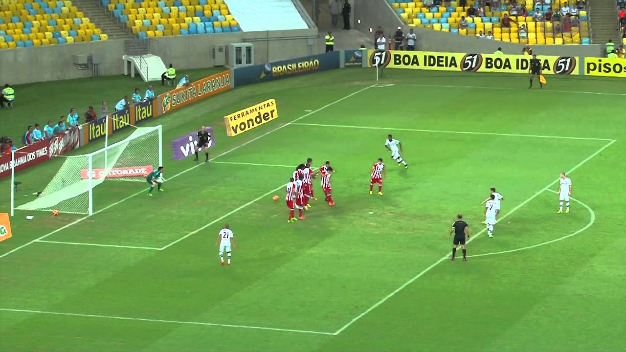 Ricardo Berna evita gol de falta do Fluminense