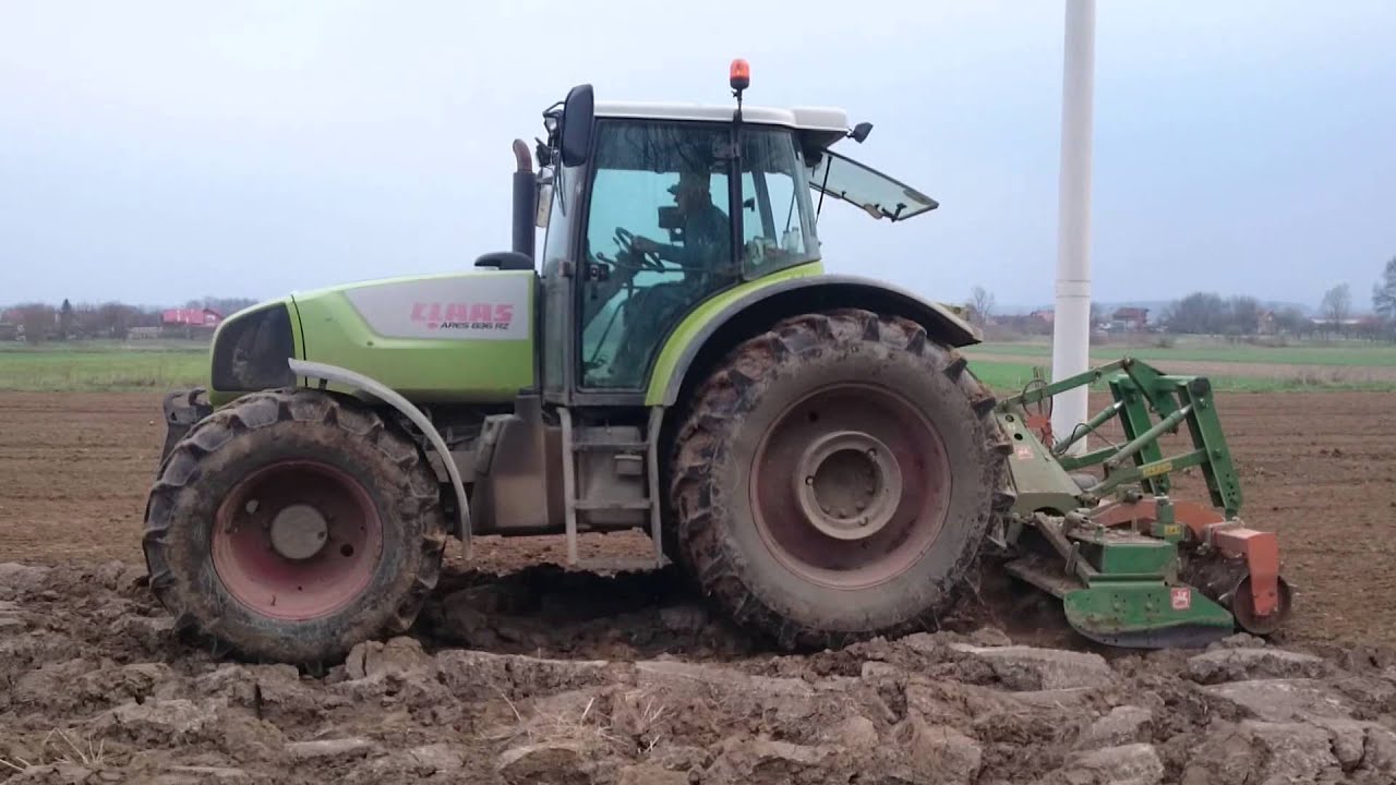 Claas Ares 836 RZ + Amazone KE 3000 Super - Priprema za sjetvu soje