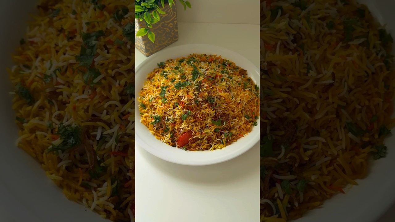 رز برياني  بدون لحم وبدون دجاج