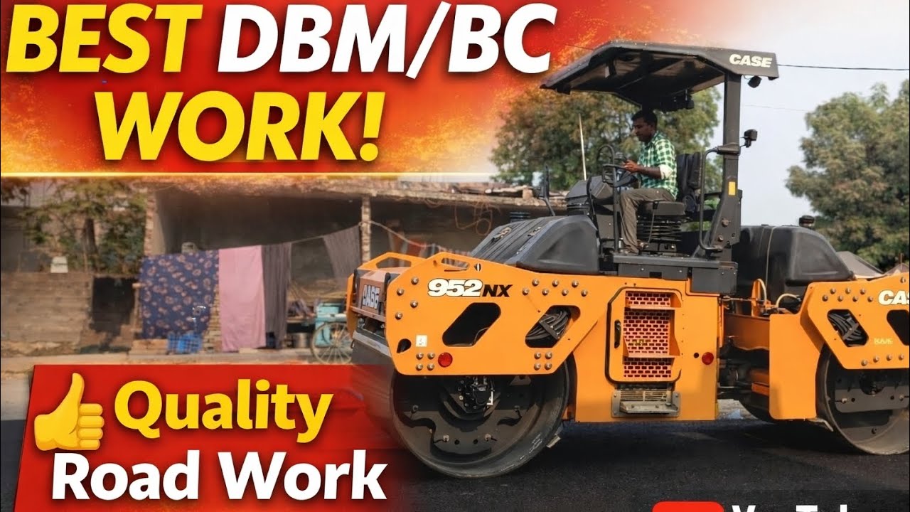 DBM laying kaise krate hai full details | Highway project | Case 952nx bs5 | DBM Work | BC work 