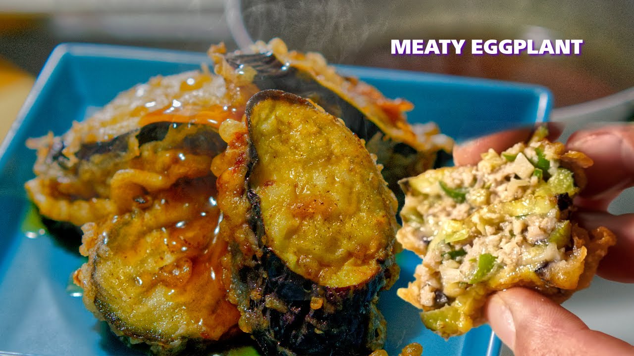 Eggplant Stuffed with Minced Meat | Japanese Home Cooking