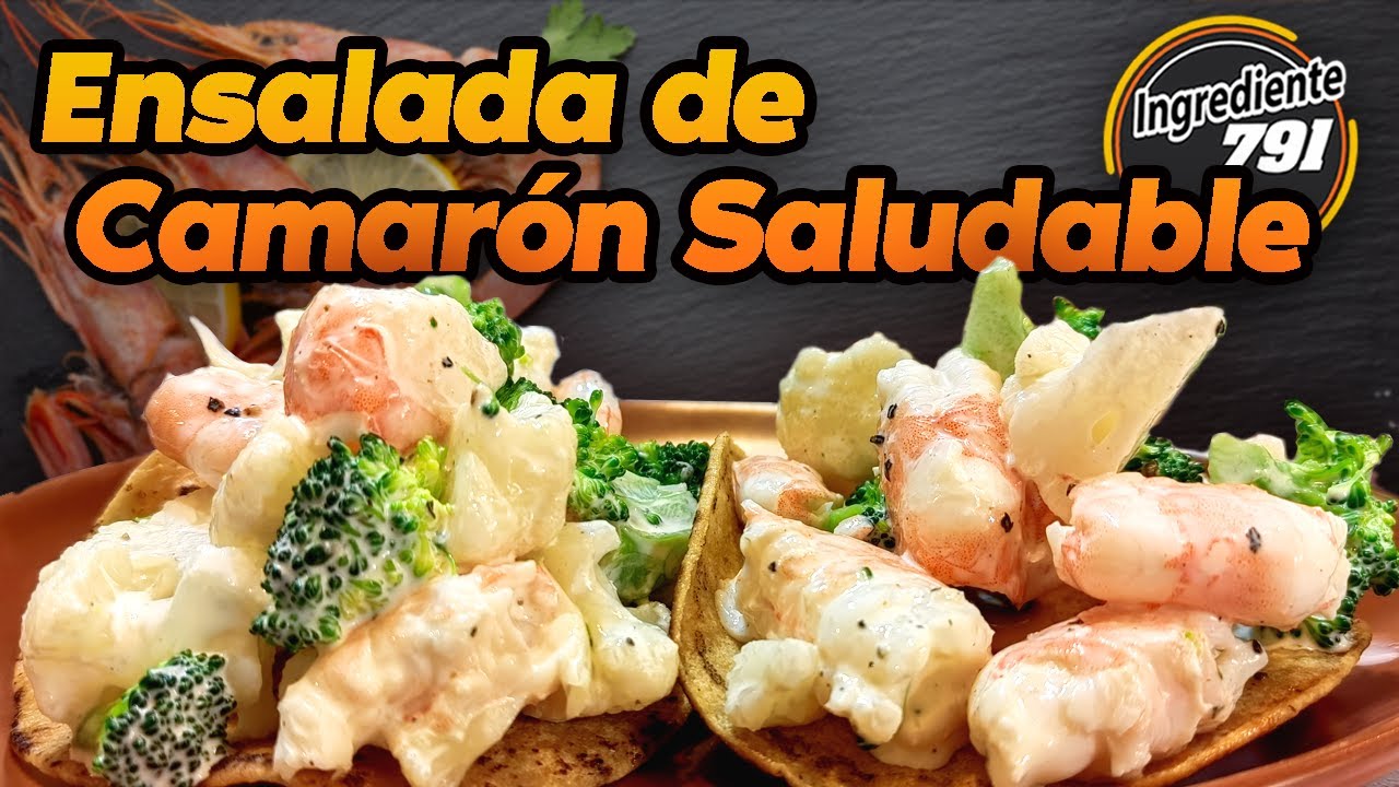 🍤 ¡Sorprendente! ENSALADA de CAMARÓN, Brócoli y Coliflor: Un plato completo y nutritivo