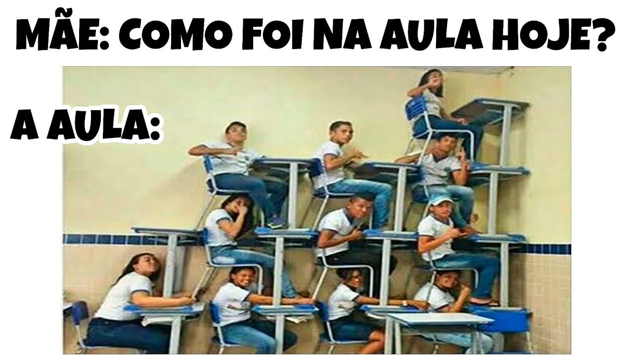 3 HORAS!! MEMES EM IMAGENS ENGRAÇADOS - Como foi na aula hoje kkk?