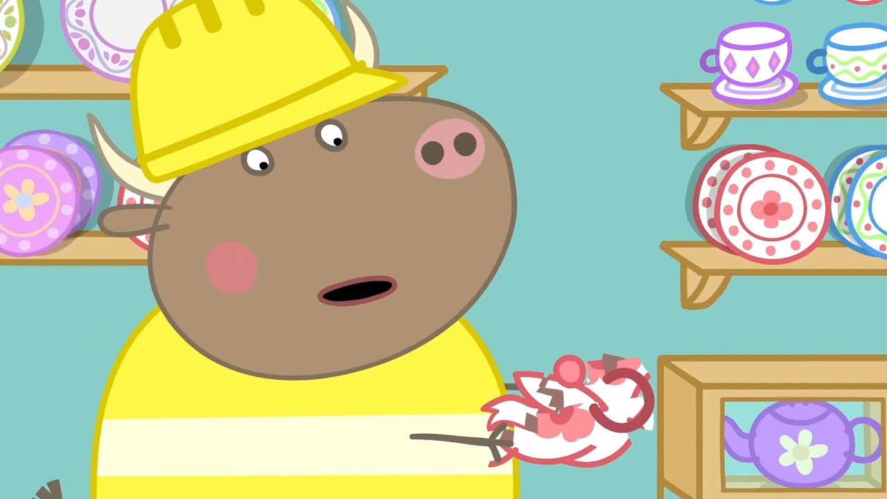 Świnka Peppa | Byk w sklepie z porcelaną | Bajki Po Polsku | Peppa po Polsku