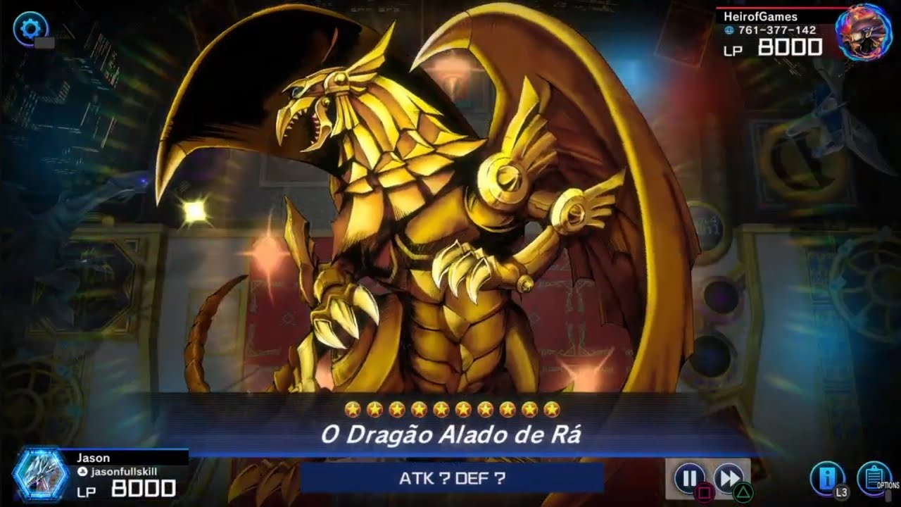 Yu-Gi-Oh! Master Duel Deck Dragão Alado de Rá Atualizado 15.000 de Dano!