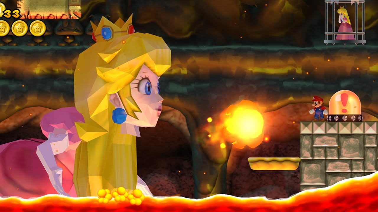 New Super Mario Bros. Wii - Final Boss Evil Peach & Ending