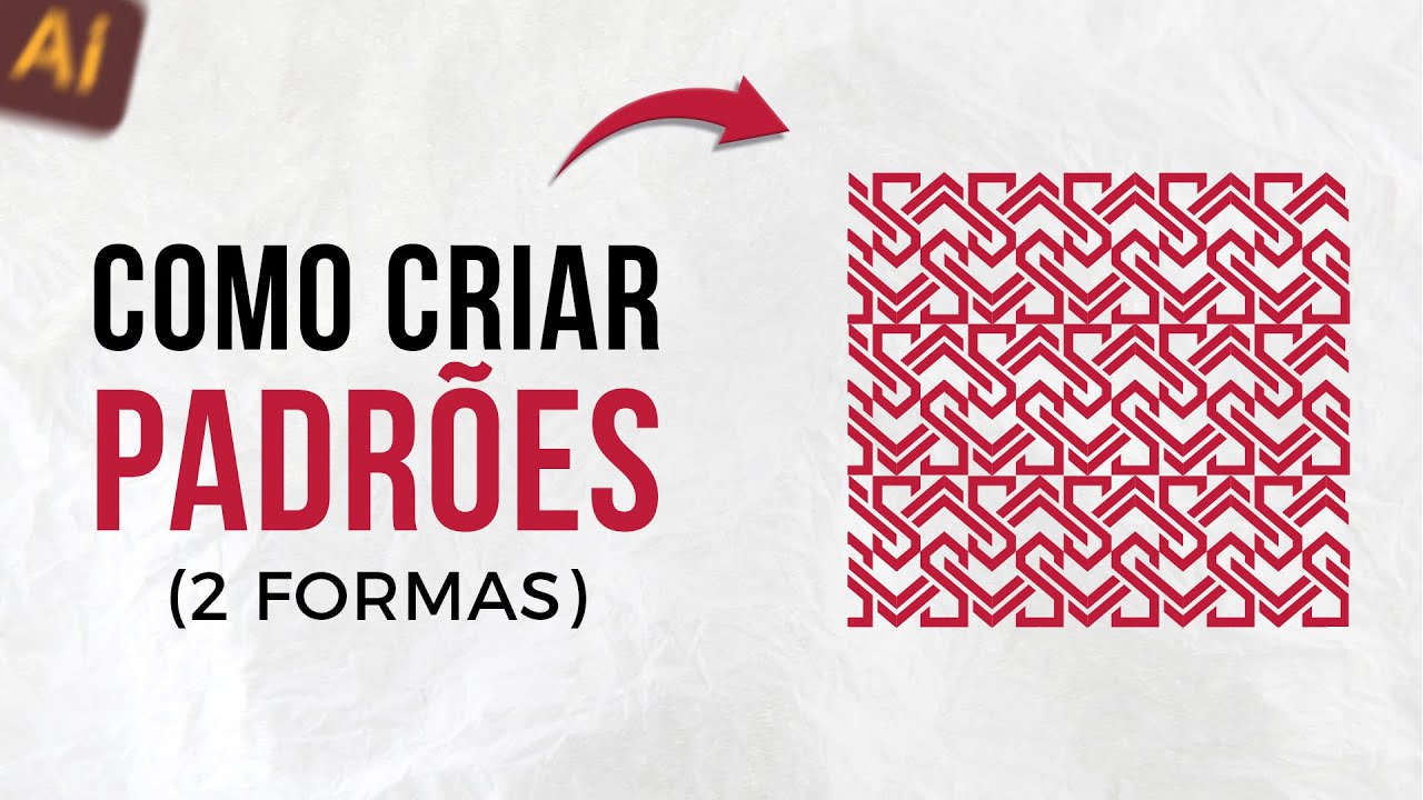 Como criar patterns/padrões no Illustrator (melhor vídeo BR)