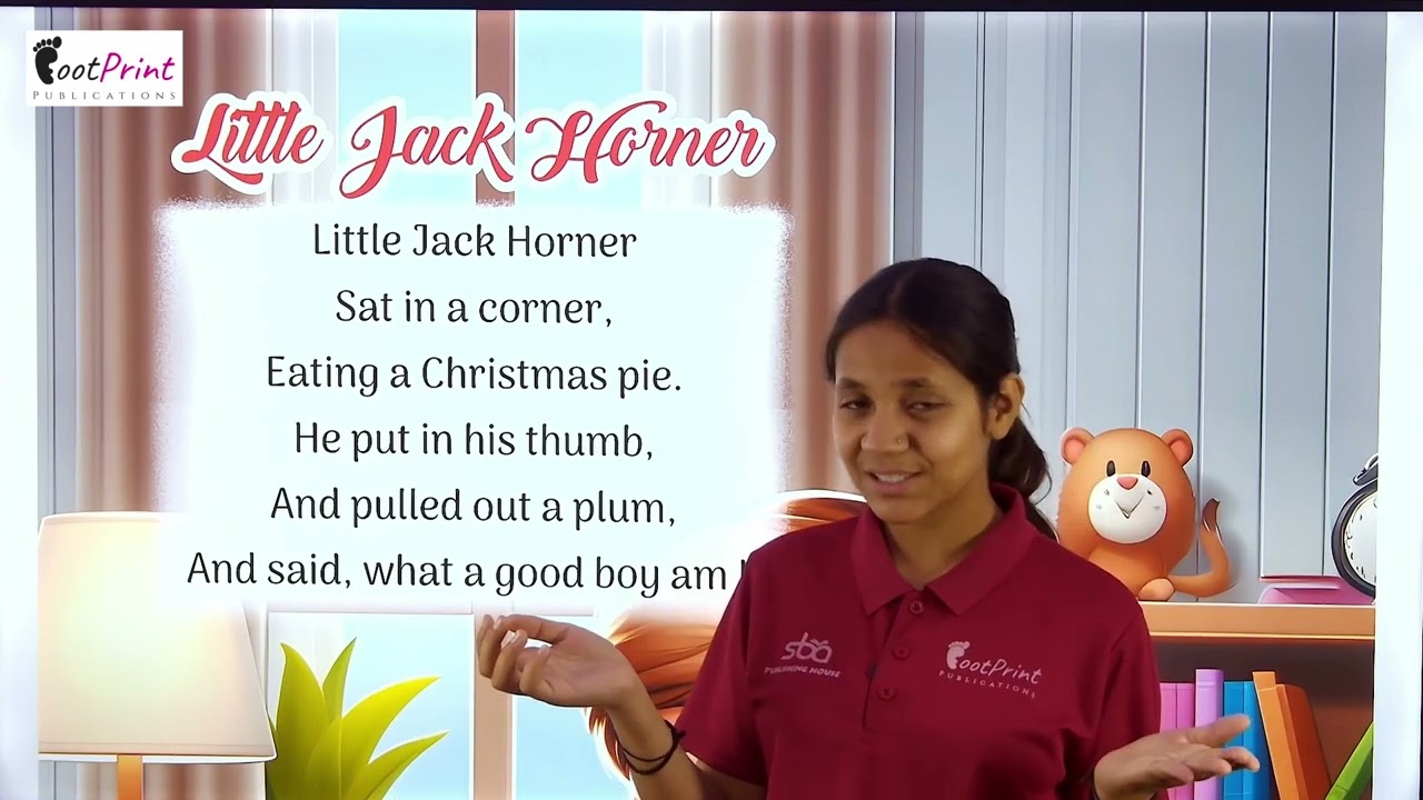 Little Jack Horner || Rhymes - LKG || FootPrint Publications