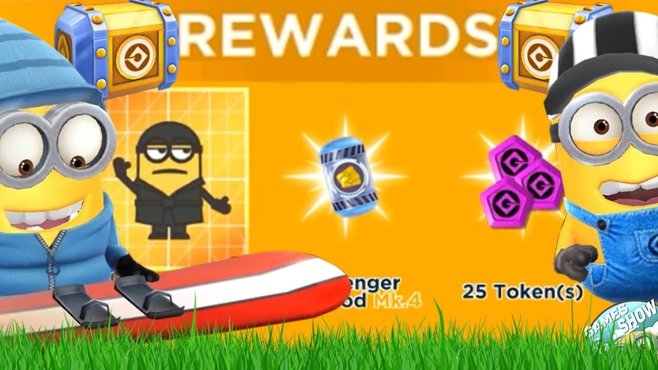 Minion Rush Partier vs Referee vs Snowboarder Daily Challenge Silver Prize Pod gameplay walkthrough