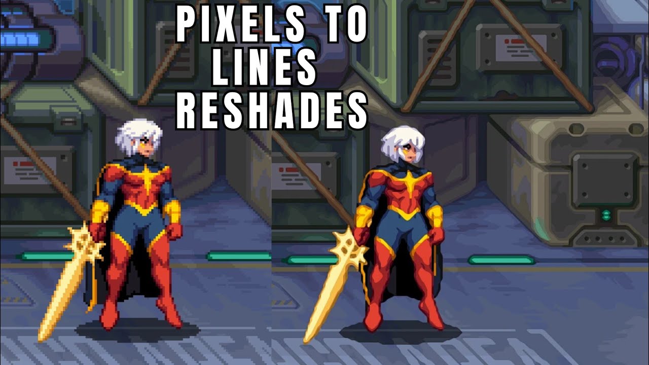 Marvel: Cosmic Invasion PC Gameplay | Pixels to Lines Shader Mod (NexusMods)