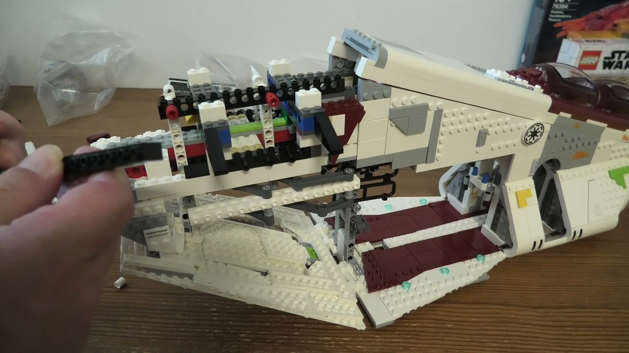 Speedbuilld Lego Star Wars Republic Gunship SET 75309 4K