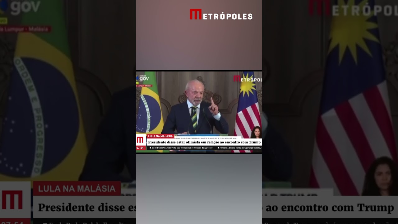Lula disse estar otimista em rela&ccedil;&atilde;o ao encontro com Trump
