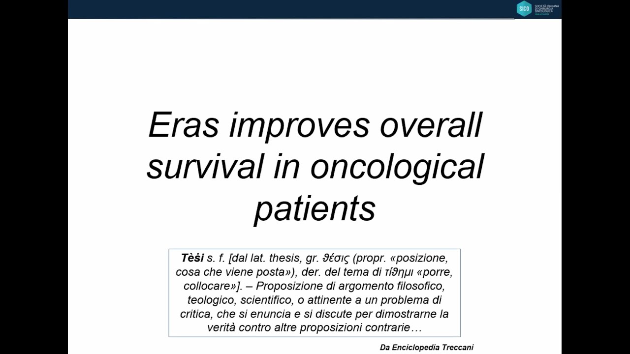 ERAS e risultati oncologici