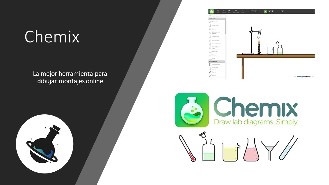 Chemix - La mejor herramienta para dibujar montajes de laboratorio online