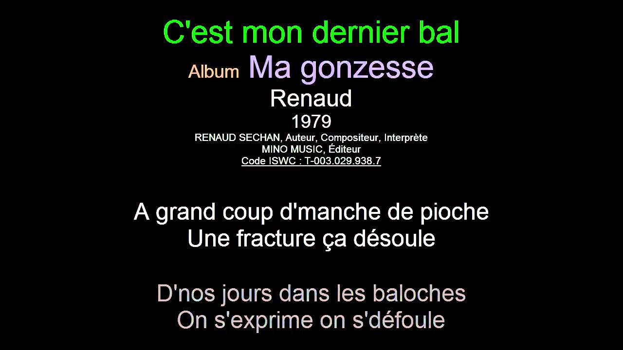 C'est mon dernier bal
