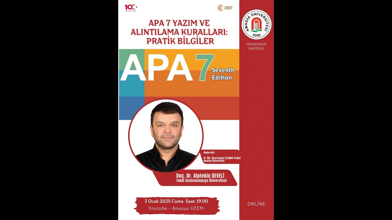 APA 7 Yazım ve Alıntılama Kuralları: Pratik Bilgiler