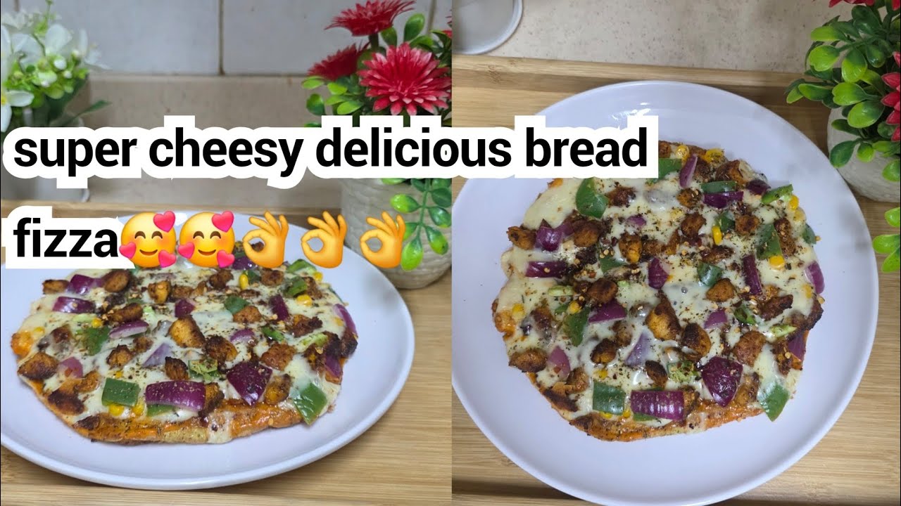Ramazan special cheesy super tasty bread fizza🥰🥰🥰 simple jatpat super delicious fizza🤤🤤🤤