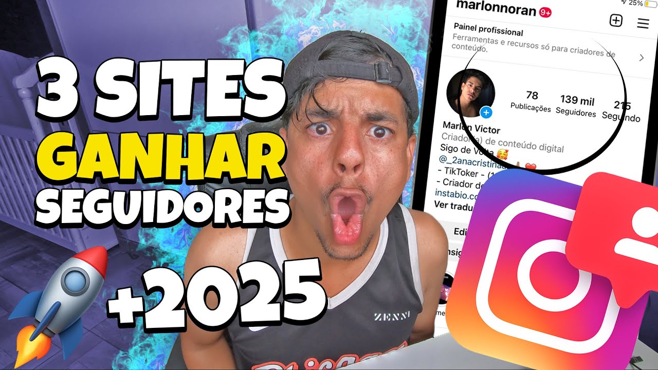 🔥 3 SITES Para Ganhar Seguidores no Instagram GR&Aacute;TIS (R&aacute;pido e F&aacute;cil)