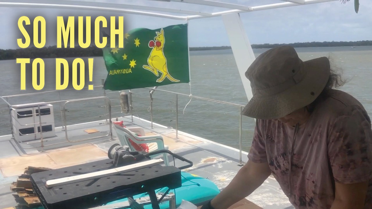 Ep 375 | FIXING the Upper Deck, MR FUNNEL Helps Out, Nutshell Boat Jobs