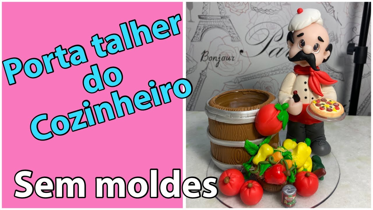 Porta talher do cozinheiro/sem moldes 1° parte