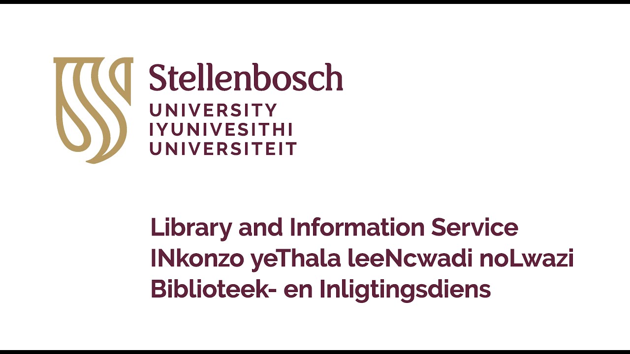 Inside Stellenbosch University Library |  Facilities & Services Overview