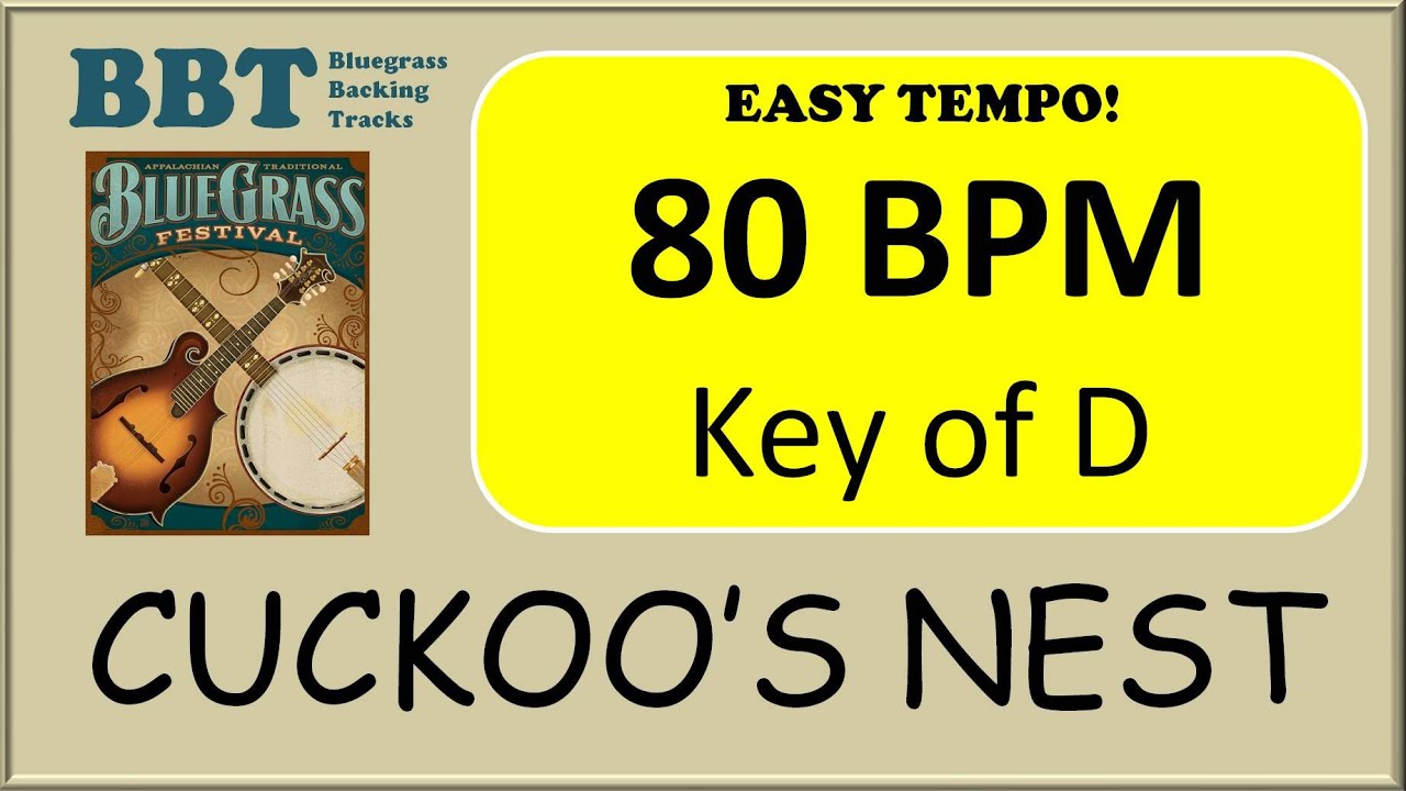 Cuckoo's Nest - 80 BPM bluegrass backing track