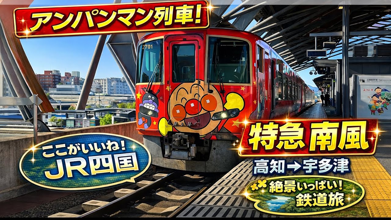 【車窓が最高】土讃線 特急南風グリーン車乗車｜高知→宇多津｜四国屈指の渓谷美を走る