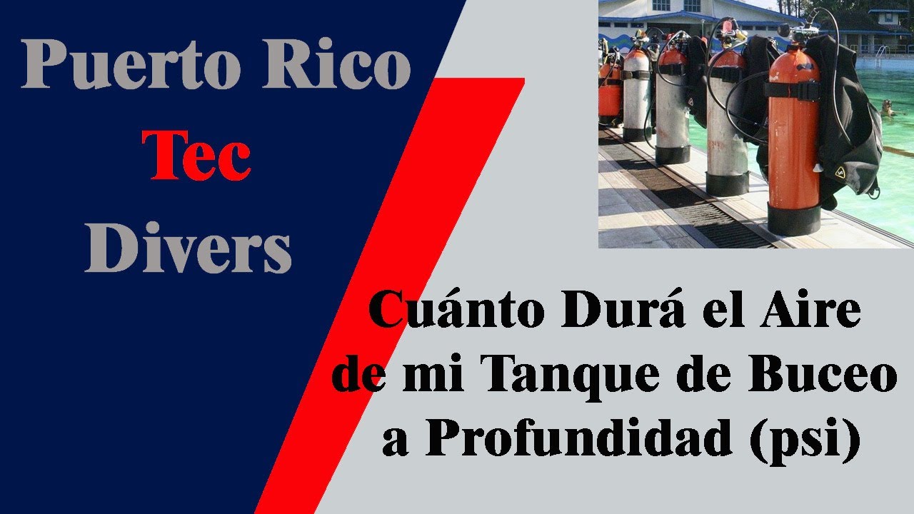 Cuánto Durá el Aire de mi Tanque de Buceo a Profundidad