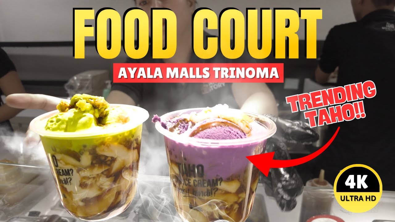 [4K] TRENDING FLAVORED TAHO NOW AVAILABLE AT TRINOMA! - FOOD COURT TOUR 2025