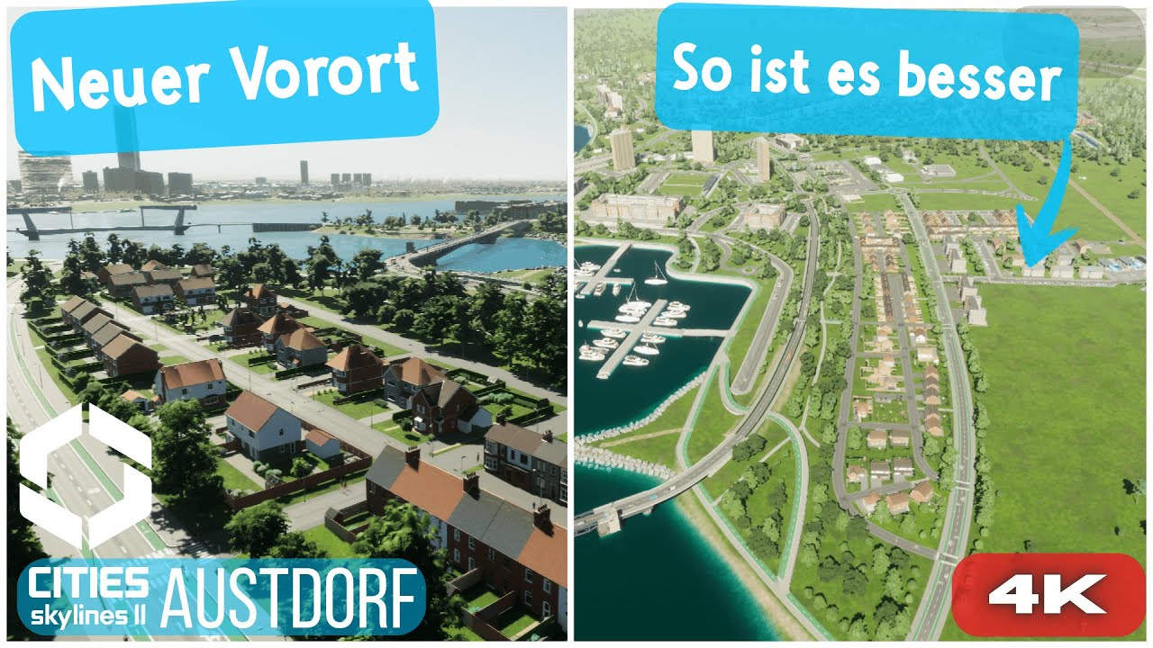 Dank Platter ist der Neubau des gesamten Viertels (fast) ein Kinderspiel. #citiesskylines2 #4k