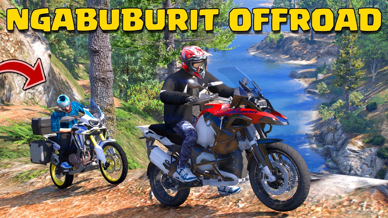 KITA NGABUBURIT NAIK GUNUNG PAKAI MOTOR OFFROAD DI GTA 5