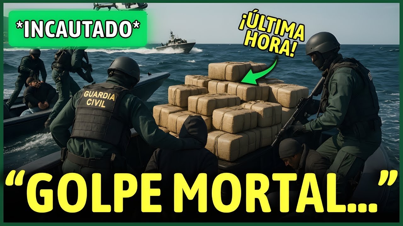 ¡OFICIAL! Guardia Civil CAPTURA a grupos con NARCOLANCHAS cargadas de 3.5 TONELADAS de hachís