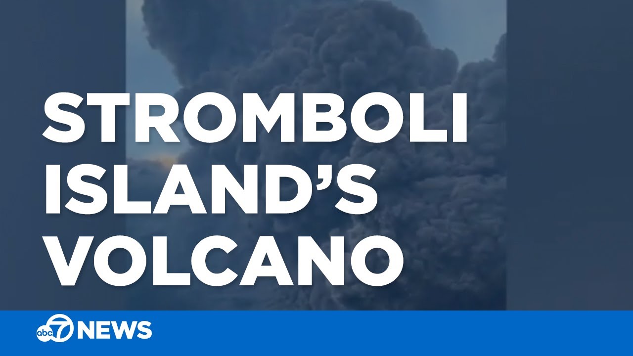 Boaters get close look at Stromboli Island&rsquo;s volcano eruption