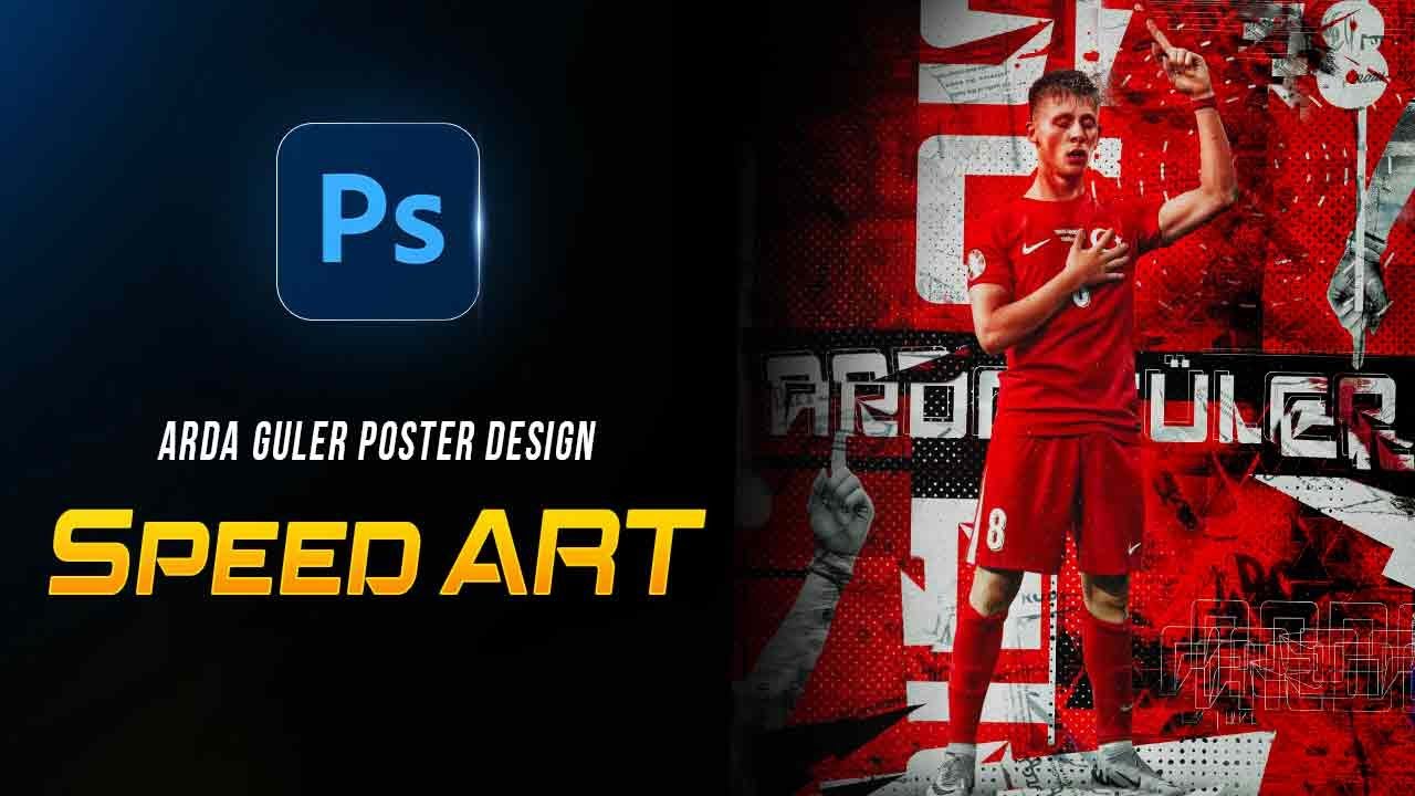 How I Created Arda Guler Poster Design | Speed ART