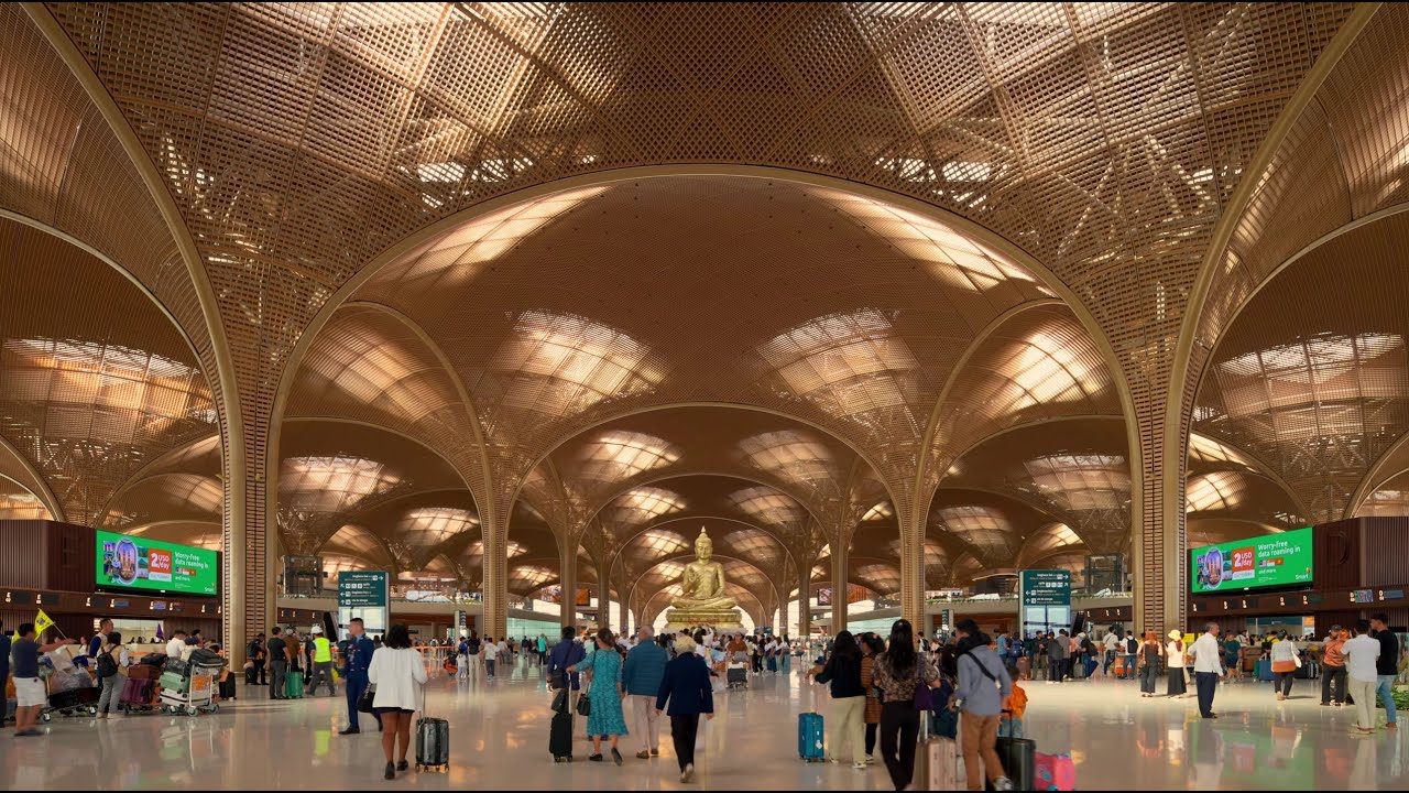 4K Walking tour at Techo International Airport - Part 1