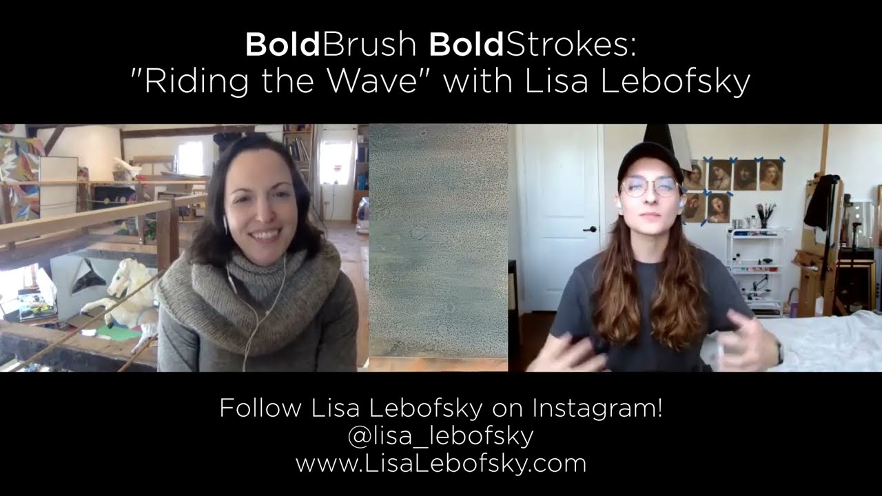 BoldBrush BoldStrokes: Riding the Wave with Lisa Lebofsky #lisalebofsky #boldbrush #artistinterview