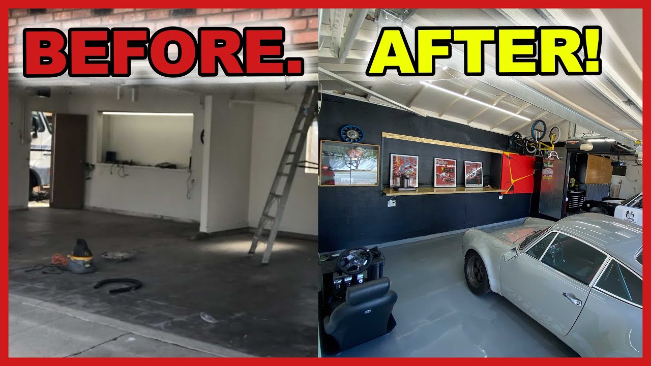 **INCREDIBLE ** DIY Garage Makeover Timelapse in 5(ish) Minutes! Let's Organize!