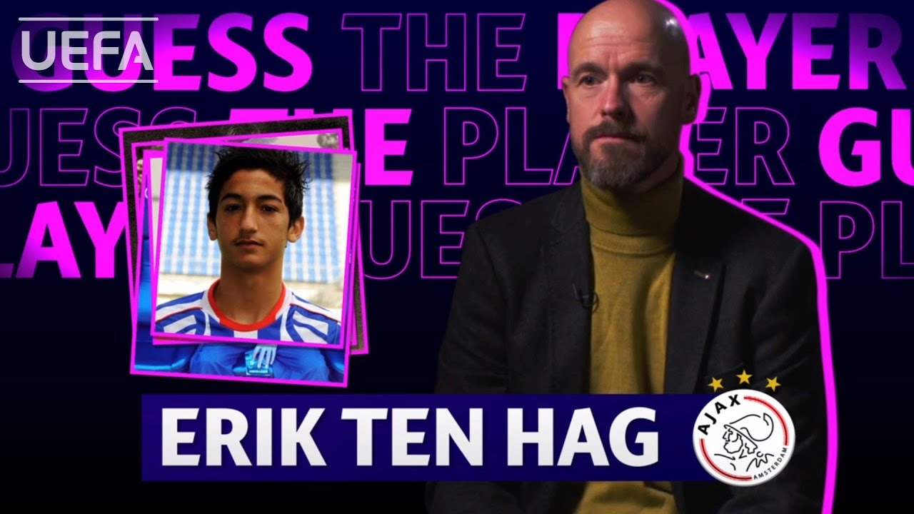 TEN HAG tries to recognize his AJAX players from baby photos!!