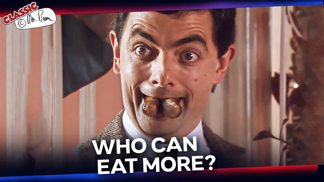 Bean's FOOD RACE With STRANGER! | Classic Mr Bean