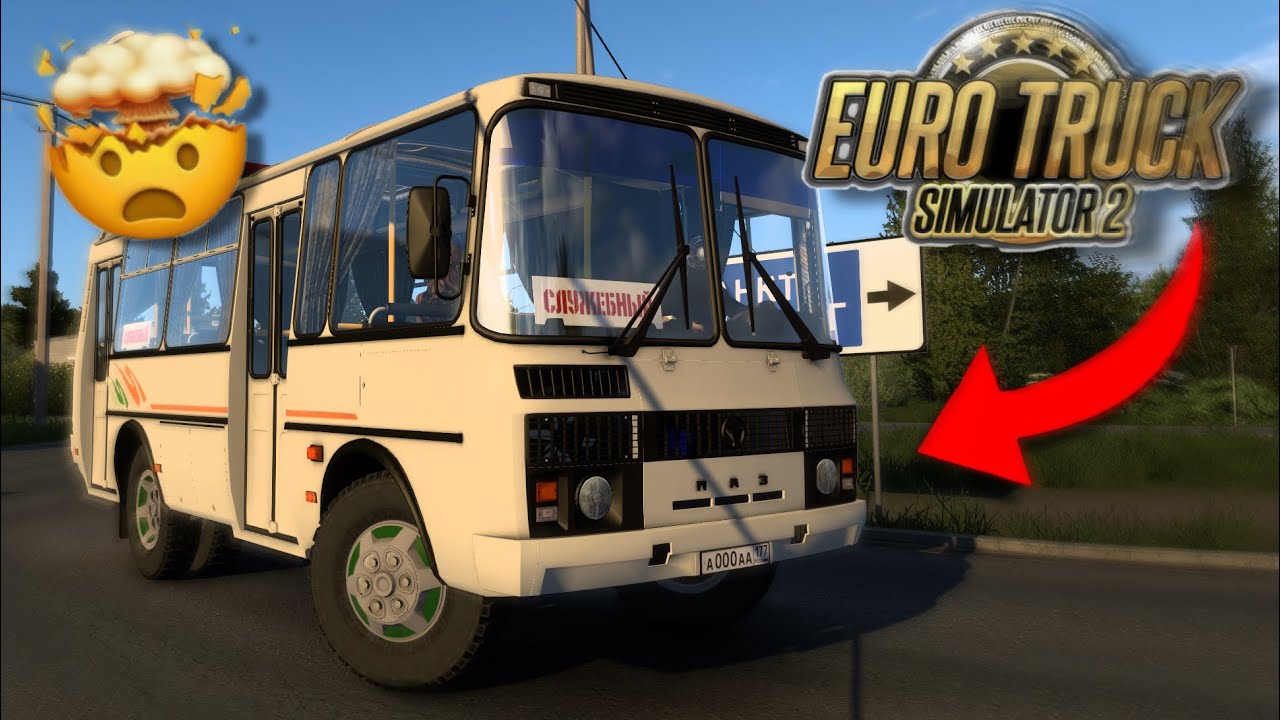 ПАЗик в ETS2? 😱 Обзор на ПАЗ 3205 с тюнингом в Euro Truck Simulator 2 + поездка!