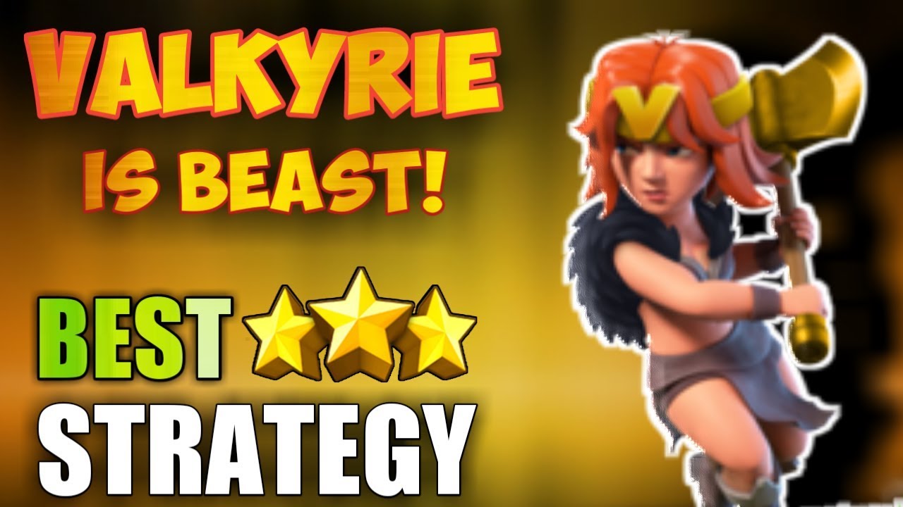 VALKYRIE IS BEAST! Th10 'TOP 2' BEST 3 Stars War Attack Strategy | Clash Of Clans