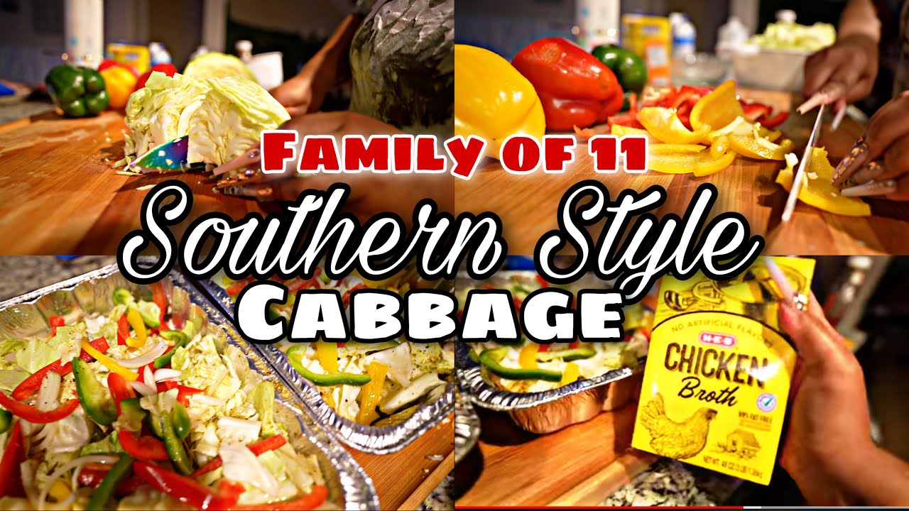 Southern Style Cabbabge  For My 9 Kids| LARGE FAMILY MEALS| MOM TO 9 KIDS