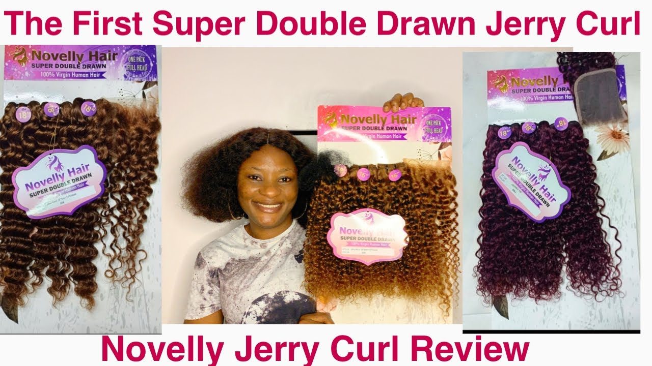 Super Drawn Jerry curl Review|Novelly Jerry Curl Packet Human Hair Review