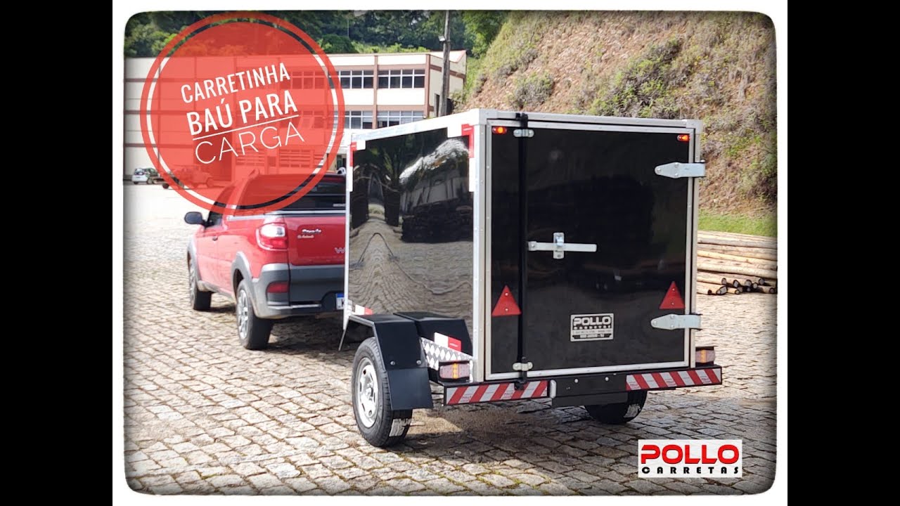 Reboque Baú para Carga Trailer Carretinha Pollo Carretas Anhänger