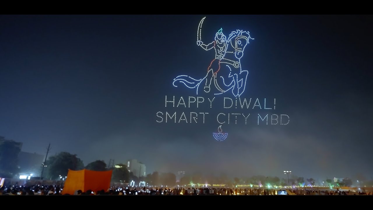 Diwali Drone Show | 1500 Drones | BotLab Dynamics