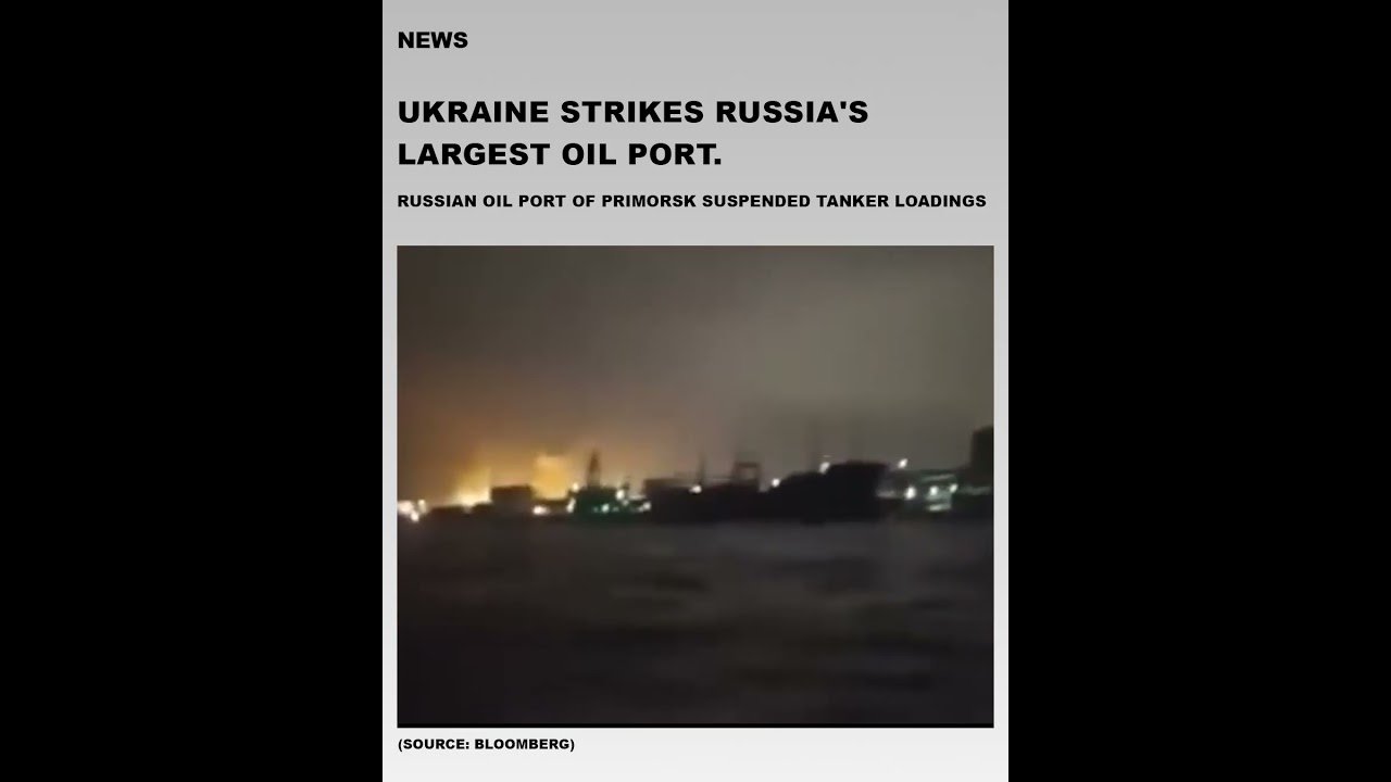Russia&rsquo;s Key Baltic Oil Hub Hit in Ukrainian Drone Attack